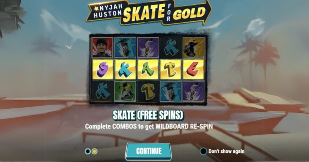Skate for Gold slot freespins