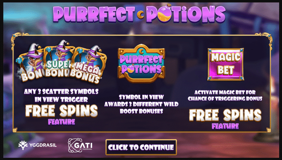 Så här spelar du Purrfect Potions