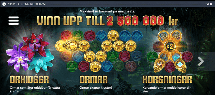Funktioner i Coba Reborn