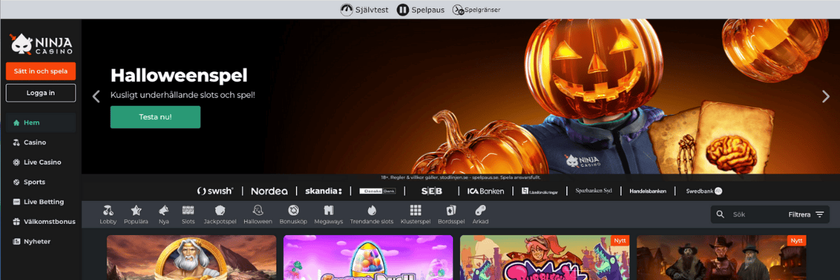 ninjacasino sverige