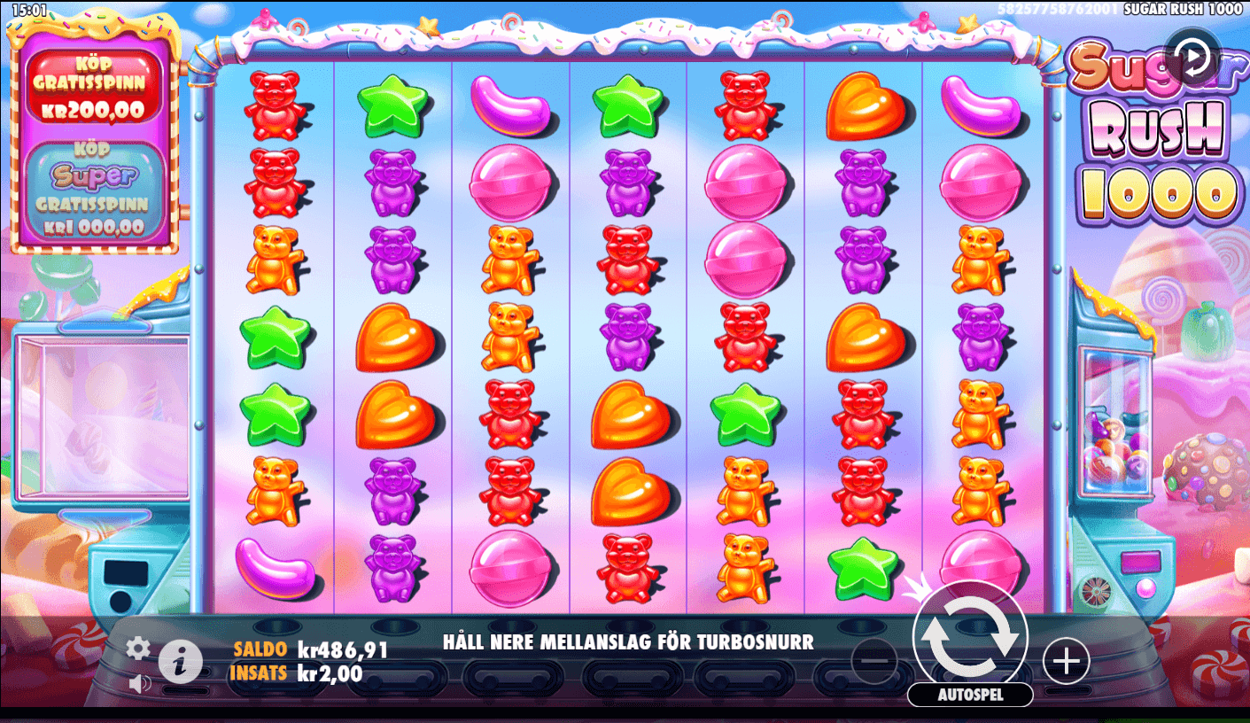Sugar Rush 1000 grundspel