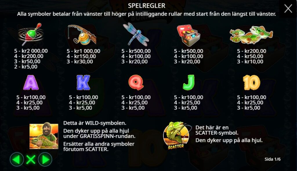 big bass bonanza symboler