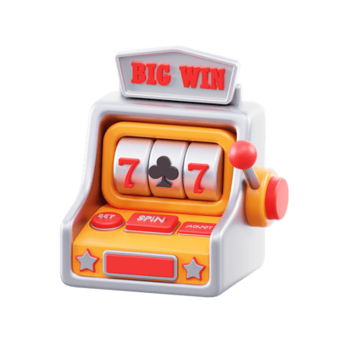 3D Slot Machine Cartoon Icon