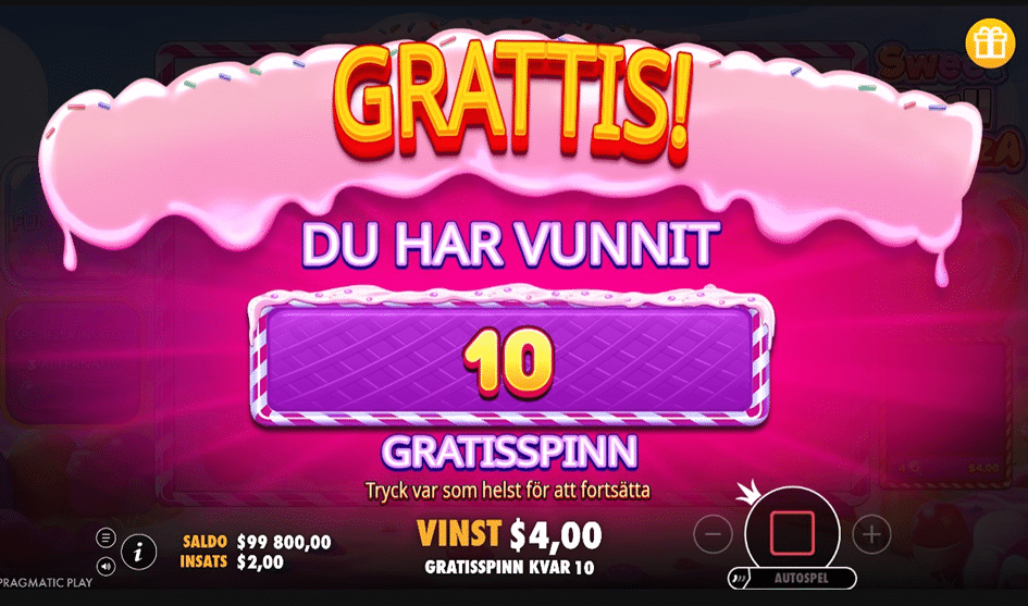 Sweet Rush Bonanza Free Spins